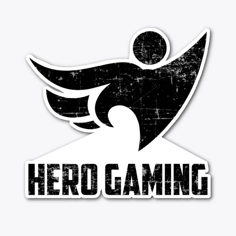 Hero Gaming Black Distressed Lined